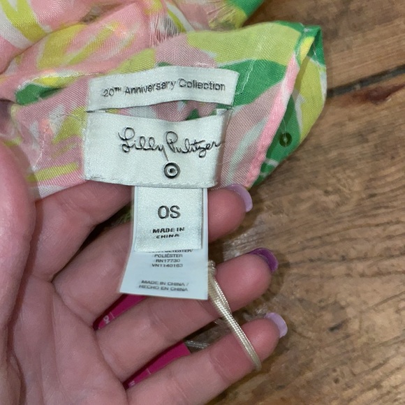 NWT Lilly Pulitzer for Target Fan Dance Flamingo Scarf - Picture 8 of 8